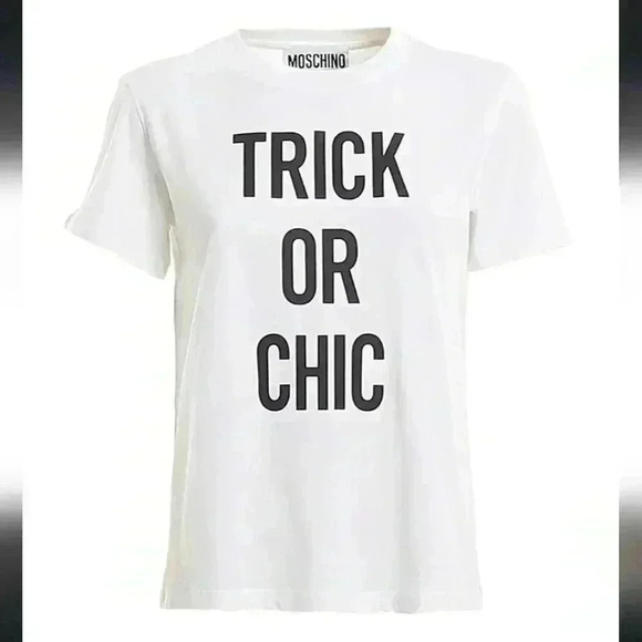 SALE Authentic Moschino T-shirt US Sz 44 ( US 10) - Picture 3 of 7